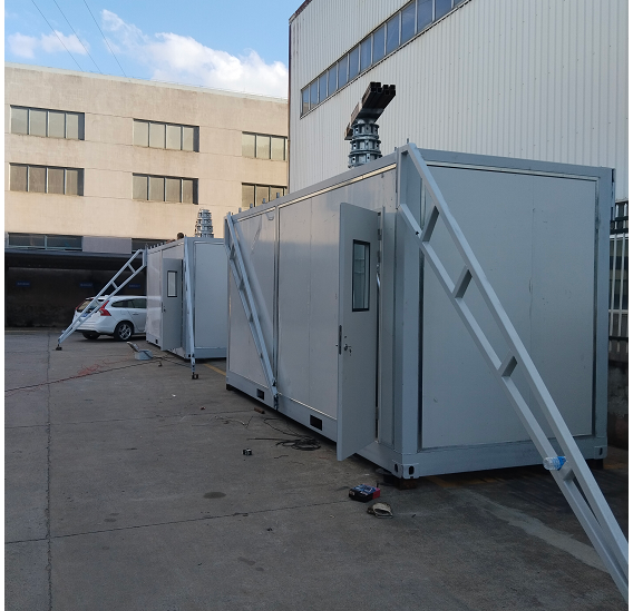 China Cell On Wheels Telecom Tower Telescoping 20m 600kg Payload high quality