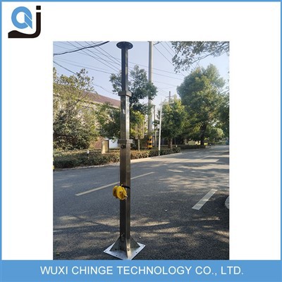 ステンレス鋼の伸縮マスト